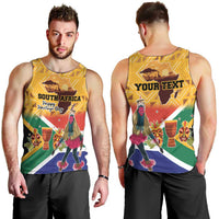 Personalized South Africa Heritage Day Men Tank Top With Traditional Dancer - Wonder Print Shop