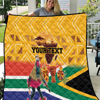 Personalized South Africa Heritage Day Quilt With Traditional Dancer - Wonder Print Shop