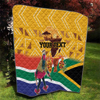 Personalized South Africa Heritage Day Quilt With Traditional Dancer - Wonder Print Shop