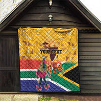 Personalized South Africa Heritage Day Quilt With Traditional Dancer - Wonder Print Shop