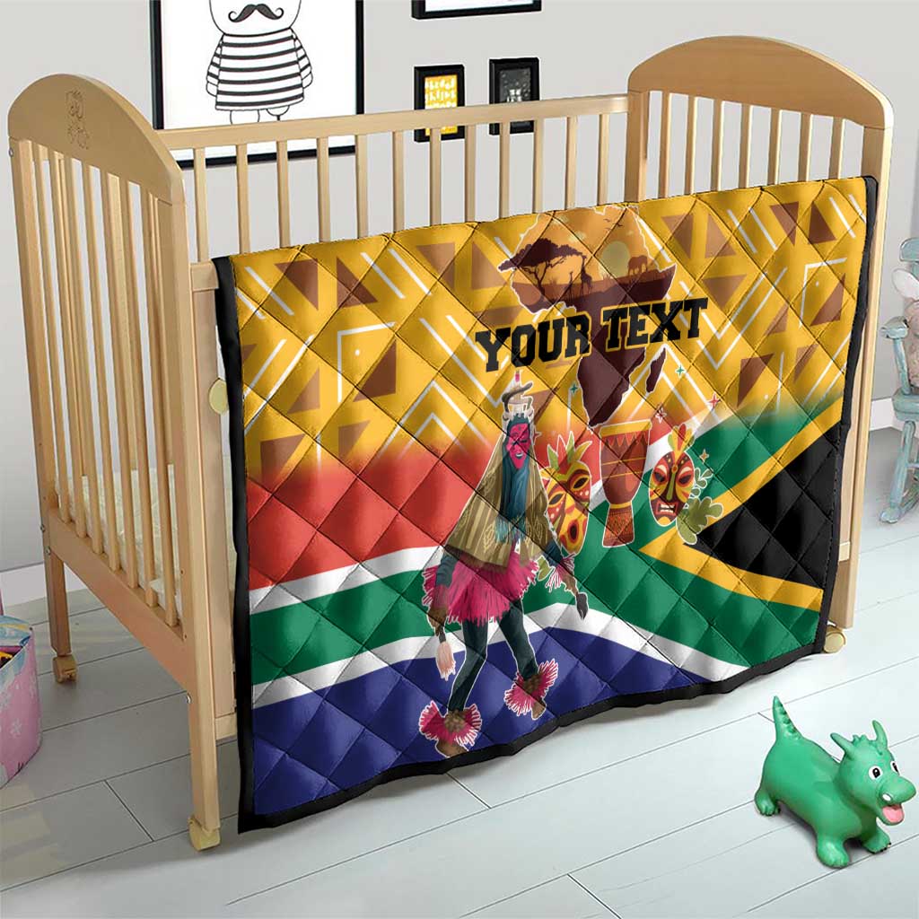Personalized South Africa Heritage Day Quilt With Traditional Dancer - Wonder Print Shop