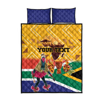 Personalized South Africa Heritage Day Quilt Bed Set With Traditional Dancer - Wonder Print Shop