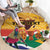 Personalized South Africa Heritage Day Round Carpet With Traditional Dancer