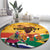 Personalized South Africa Heritage Day Round Carpet With Traditional Dancer
