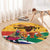 Personalized South Africa Heritage Day Round Carpet With Traditional Dancer