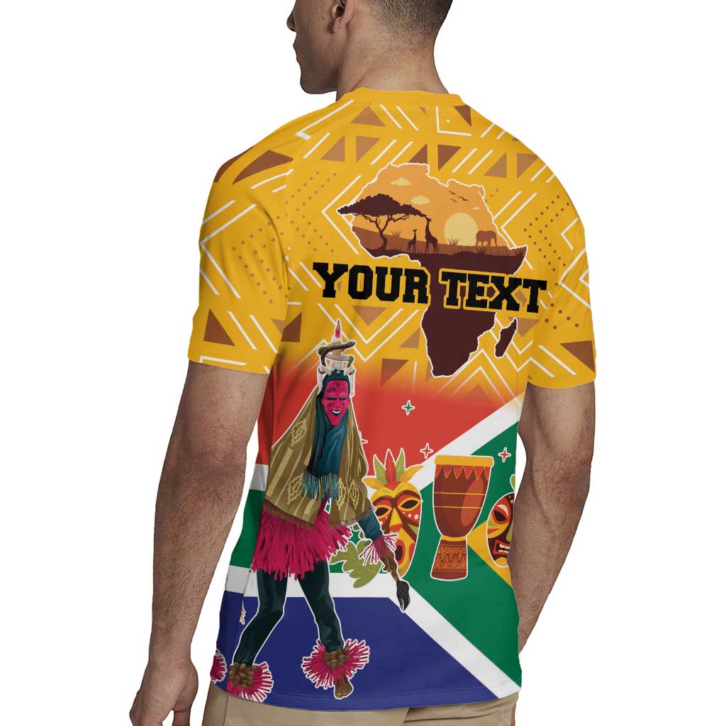 Personalized South Africa Heritage Day Rugby Jersey With Traditional Dancer - Wonder Print Shop