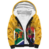 Personalized South Africa Heritage Day Sherpa Hoodie With Traditional Dancer - Wonder Print Shop