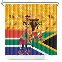 Personalized South Africa Heritage Day Shower Curtain With Traditional Dancer