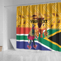 Personalized South Africa Heritage Day Shower Curtain With Traditional Dancer