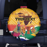 Personalized South Africa Heritage Day Spare Tire Cover With Traditional Dancer - Wonder Print Shop