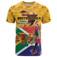 Personalized South Africa Heritage Day T Shirt With Traditional Dancer - Wonder Print Shop