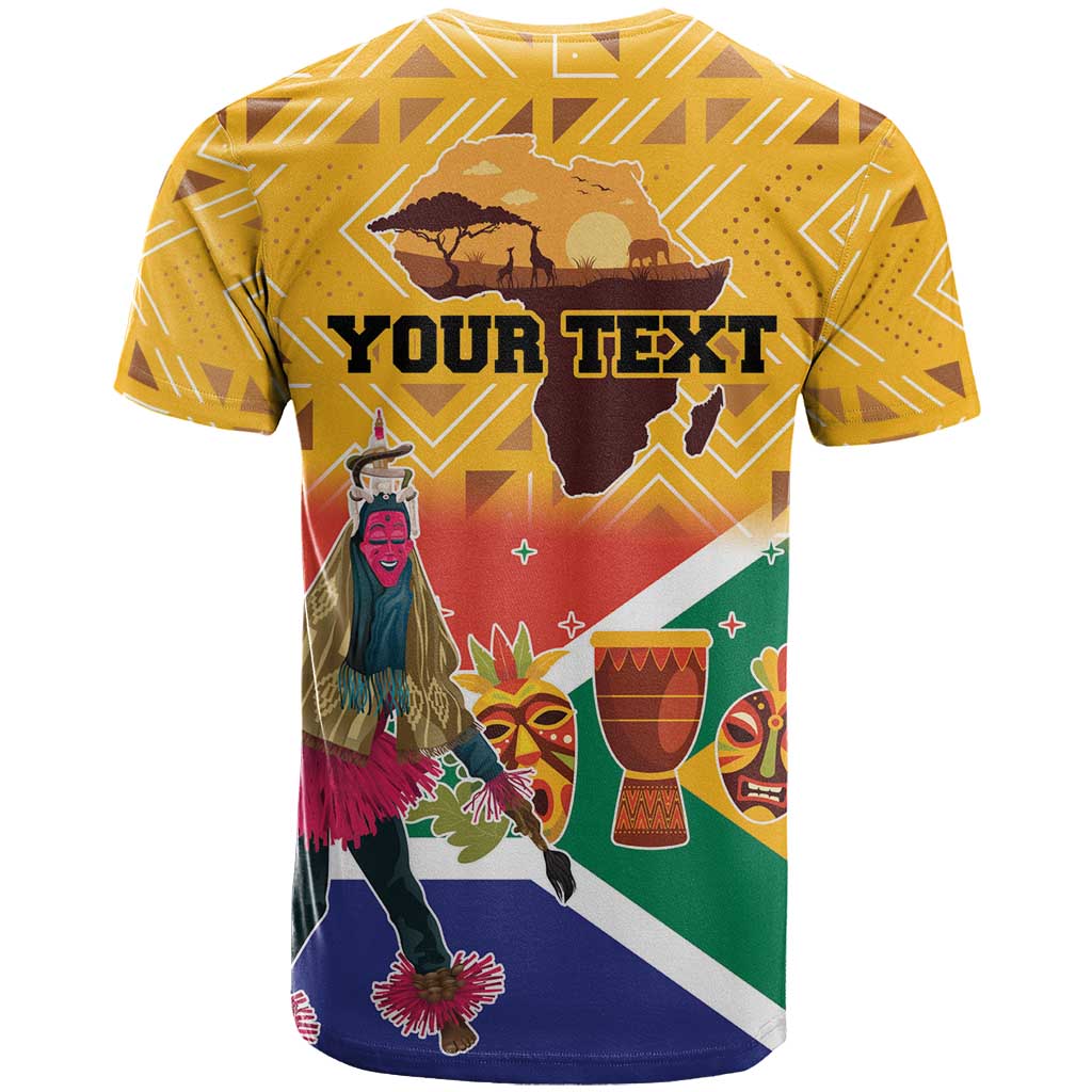 Personalized South Africa Heritage Day T Shirt With Traditional Dancer - Wonder Print Shop