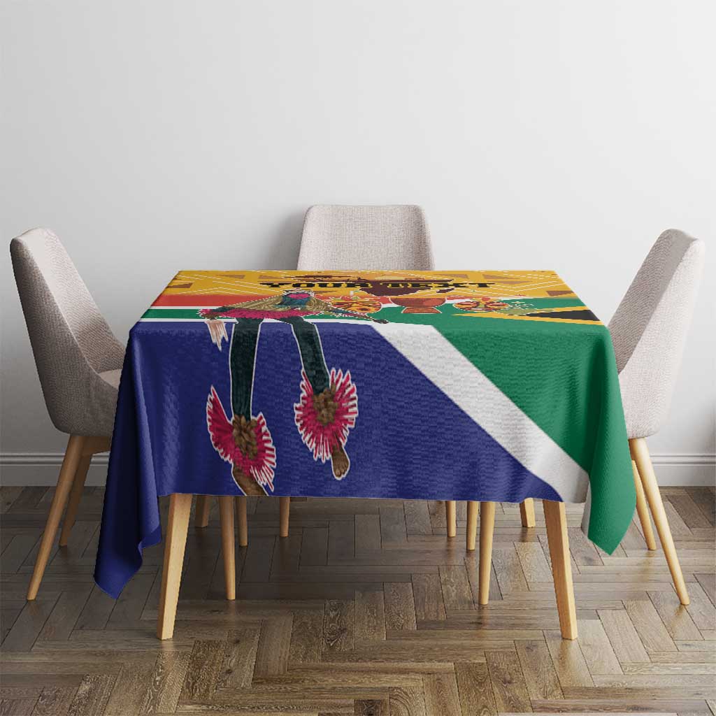 Personalized South Africa Heritage Day Tablecloth With Traditional Dancer - Wonder Print Shop