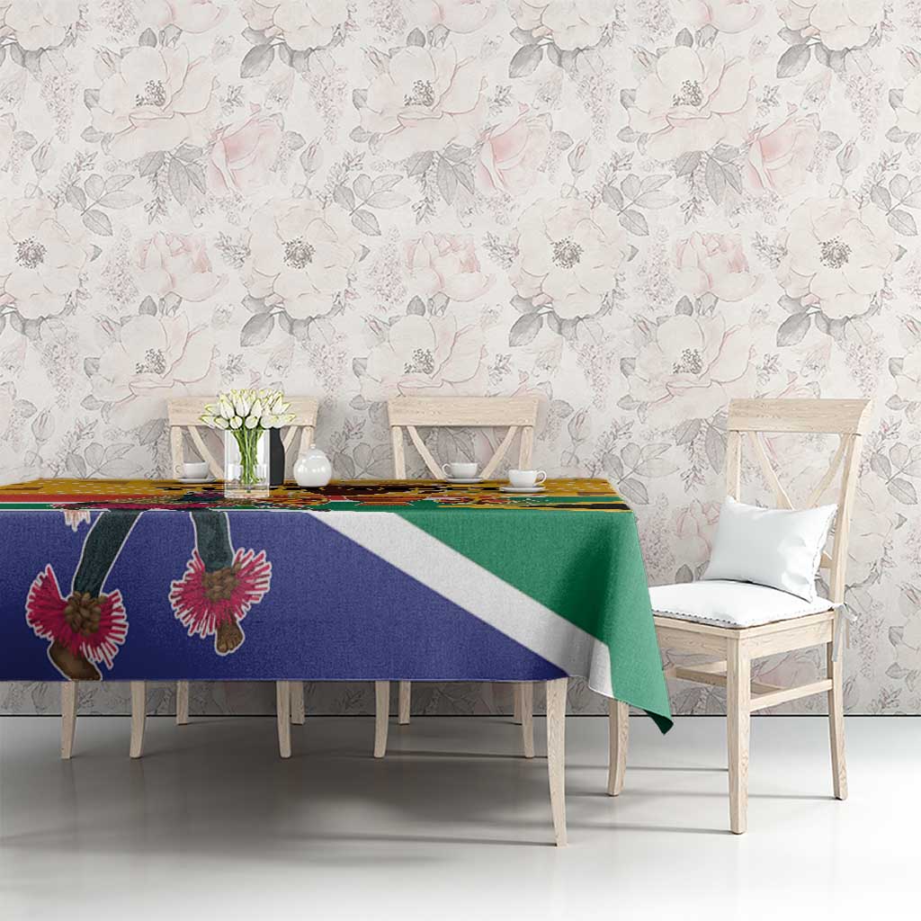 Personalized South Africa Heritage Day Tablecloth With Traditional Dancer - Wonder Print Shop
