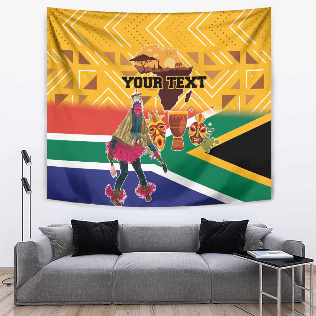 Personalized South Africa Heritage Day Tapestry With Traditional Dancer - Wonder Print Shop