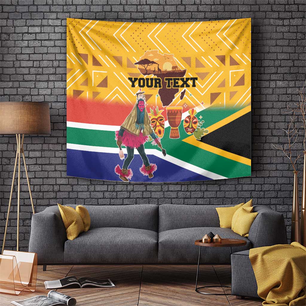 Personalized South Africa Heritage Day Tapestry With Traditional Dancer - Wonder Print Shop