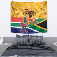 Personalized South Africa Heritage Day Tapestry With Traditional Dancer - Wonder Print Shop