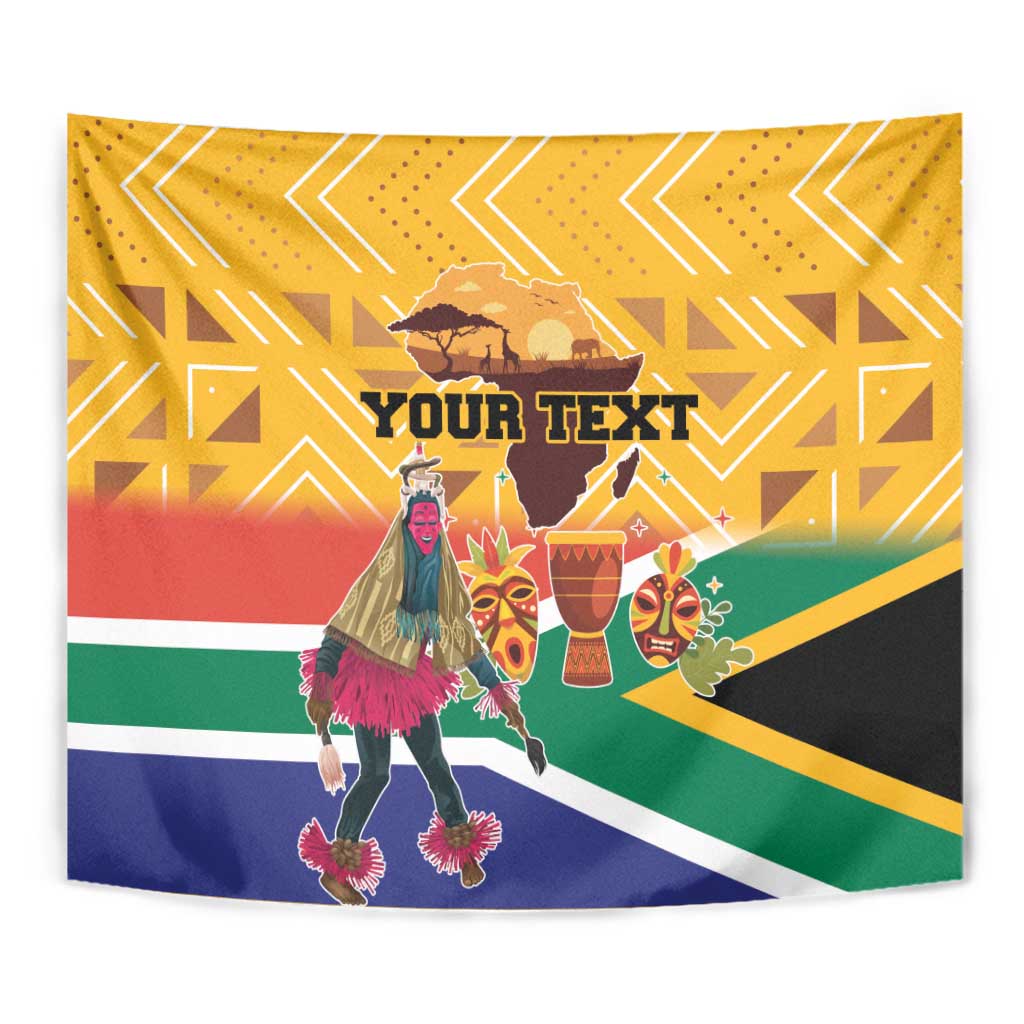 Personalized South Africa Heritage Day Tapestry With Traditional Dancer - Wonder Print Shop