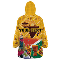 Personalized South Africa Heritage Day Wearable Blanket Hoodie With Traditional Dancer - Wonder Print Shop