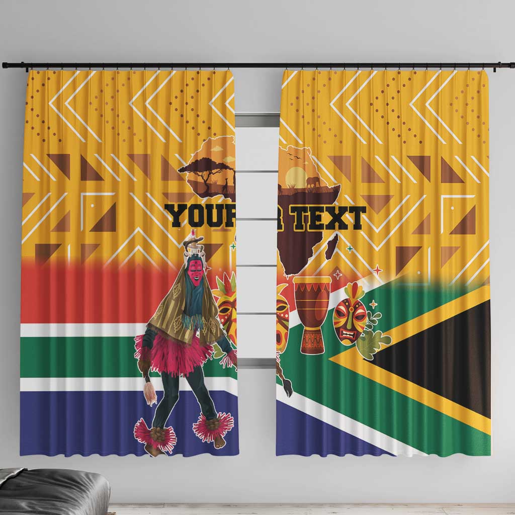 Personalized South Africa Heritage Day Window Curtain With Traditional Dancer - Wonder Print Shop