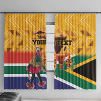 Personalized South Africa Heritage Day Window Curtain With Traditional Dancer - Wonder Print Shop