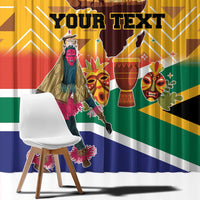 Personalized South Africa Heritage Day Window Curtain With Traditional Dancer - Wonder Print Shop