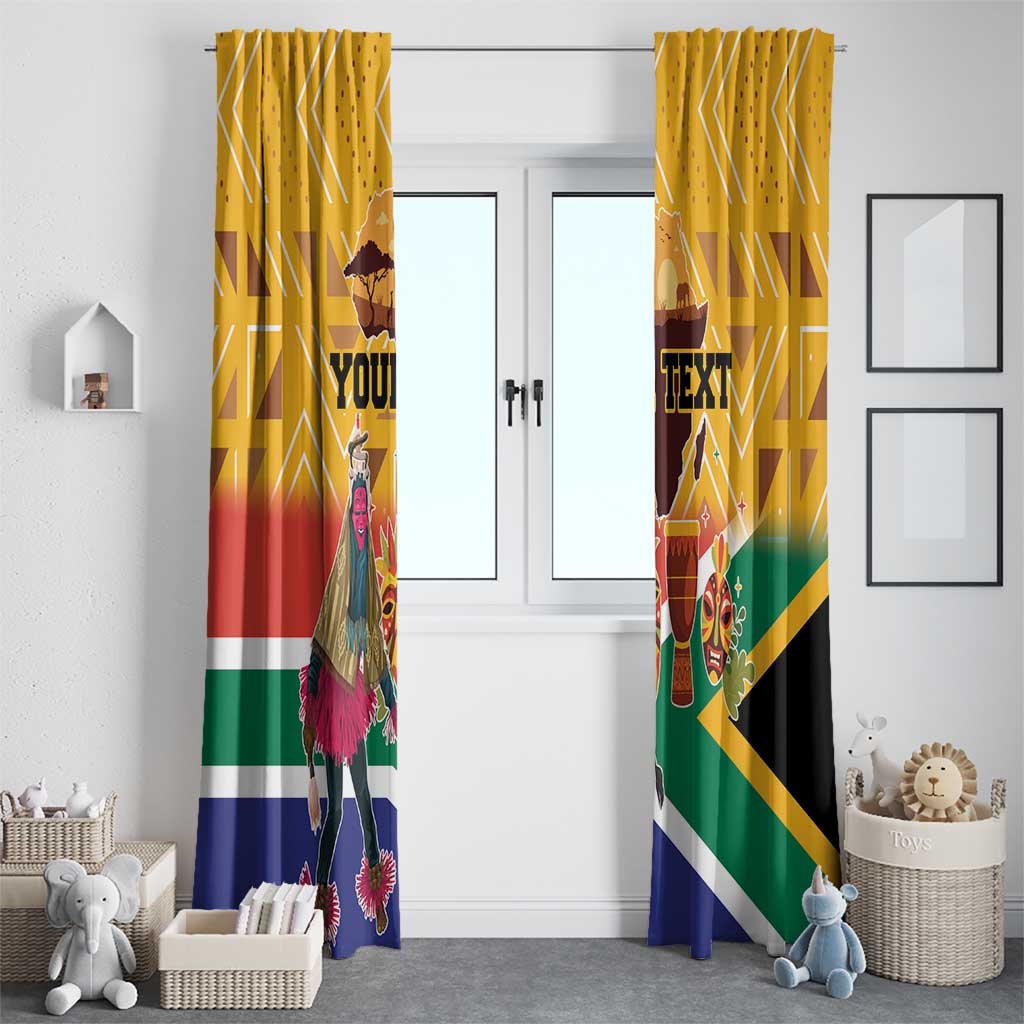 Personalized South Africa Heritage Day Window Curtain With Traditional Dancer - Wonder Print Shop
