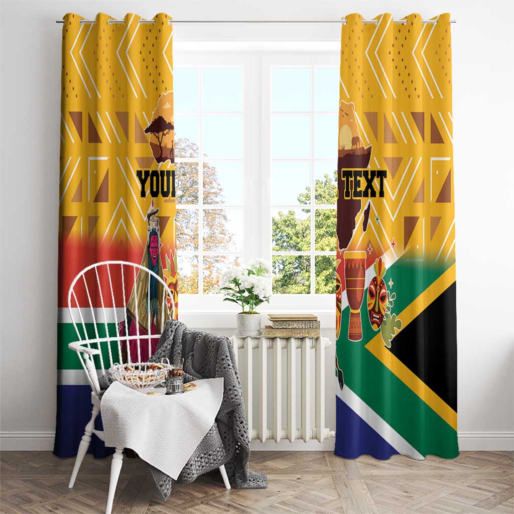 Personalized South Africa Heritage Day Window Curtain With Traditional Dancer - Wonder Print Shop