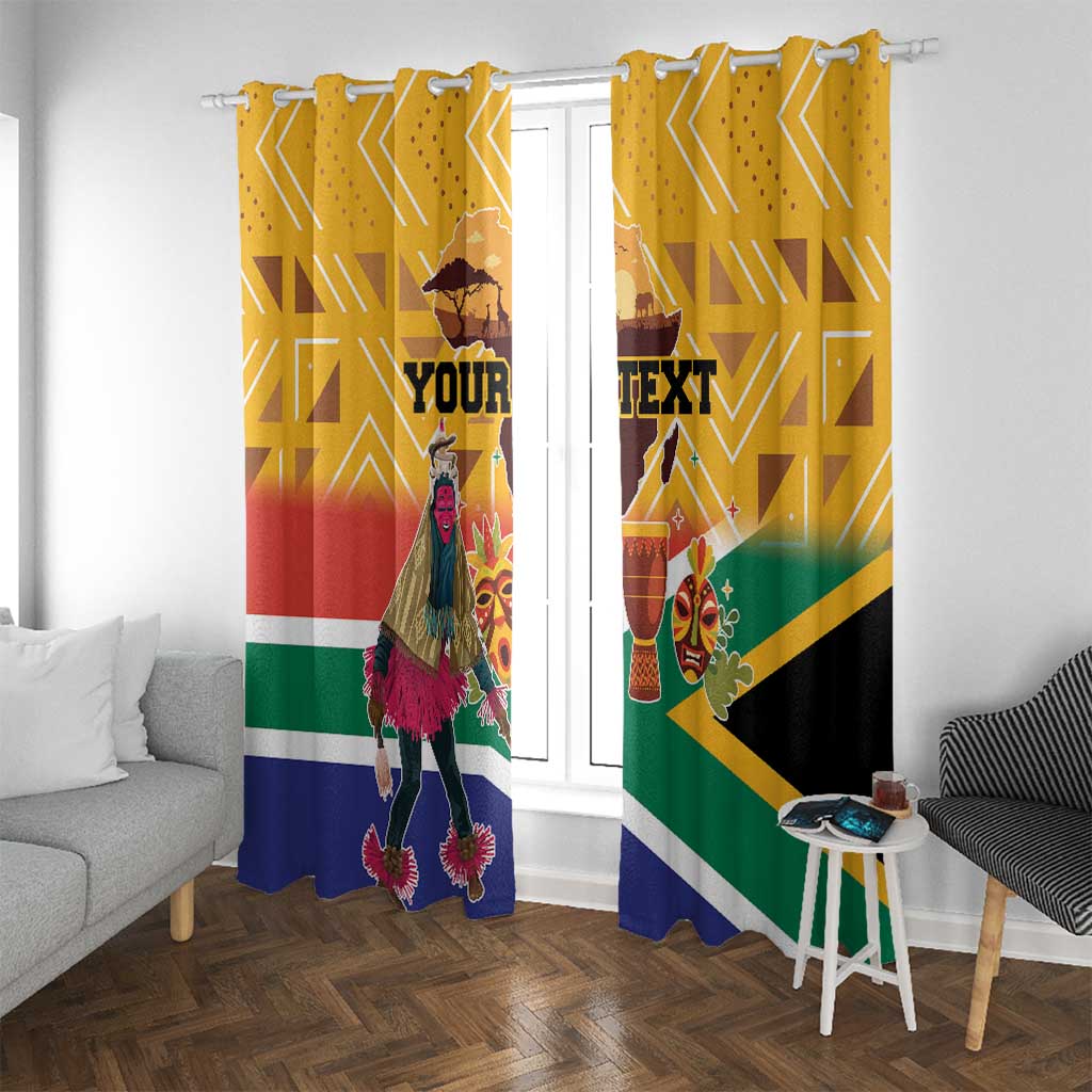 Personalized South Africa Heritage Day Window Curtain With Traditional Dancer - Wonder Print Shop