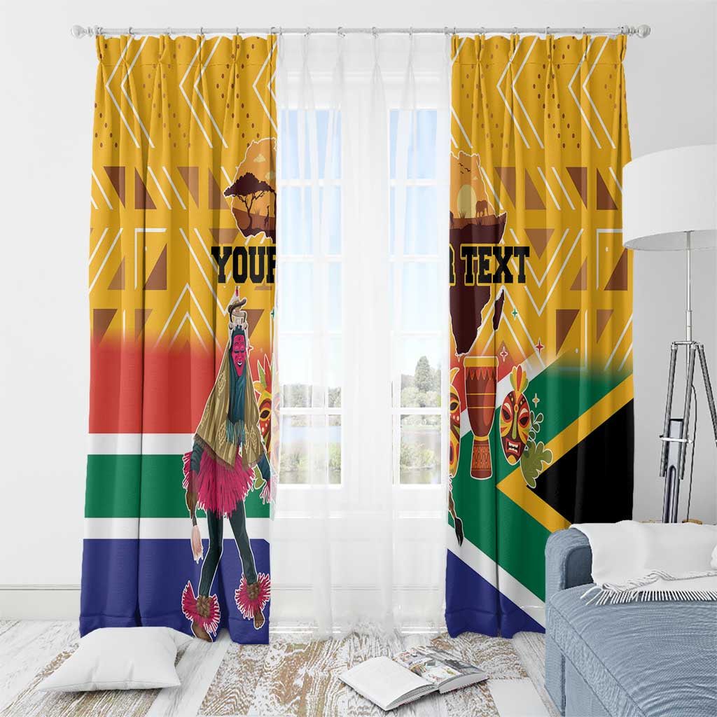 Personalized South Africa Heritage Day Window Curtain With Traditional Dancer - Wonder Print Shop