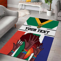Personalized South Africa Heritage Day Area Rug Flag Style - Wonder Print Shop