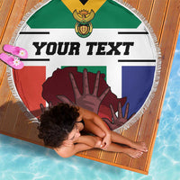 Personalized South Africa Heritage Day Beach Blanket Flag Style - Wonder Print Shop