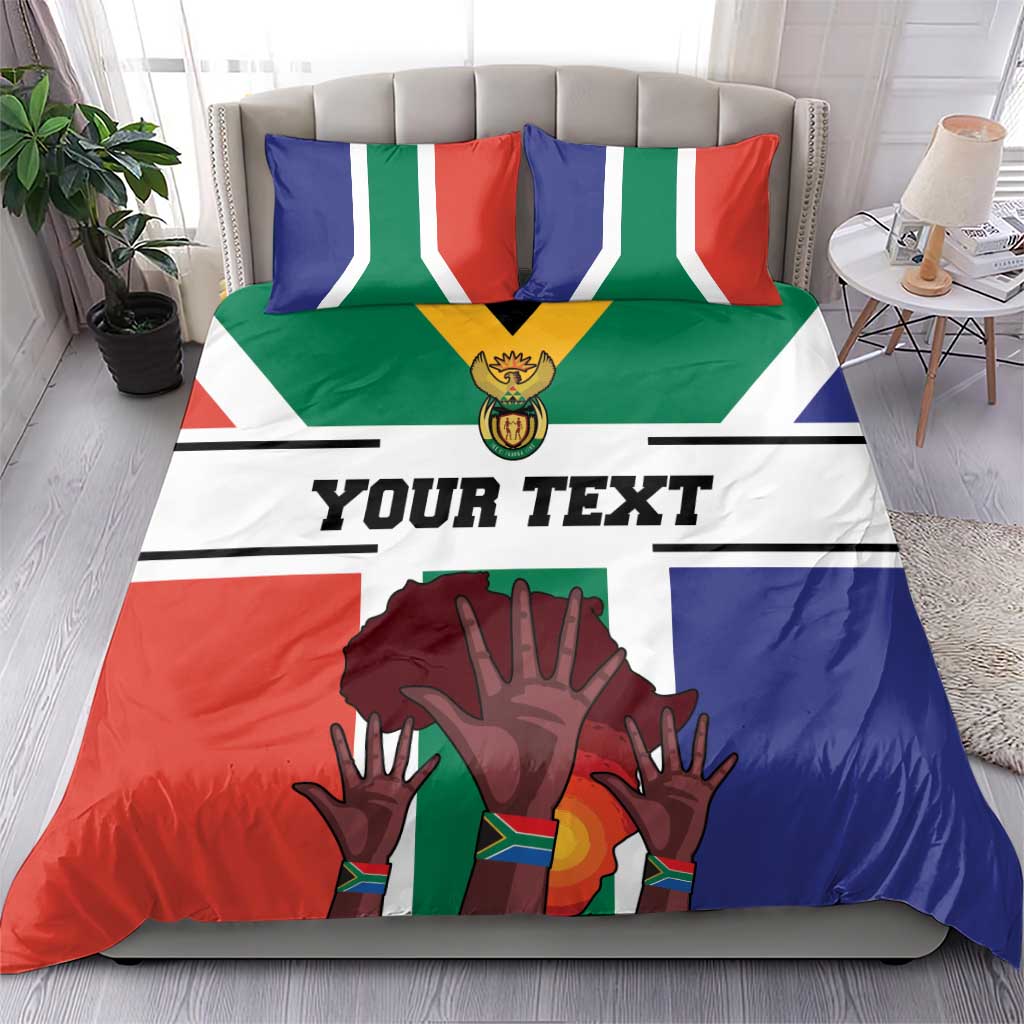 Personalized South Africa Heritage Day Bedding Set Flag Style - Wonder Print Shop