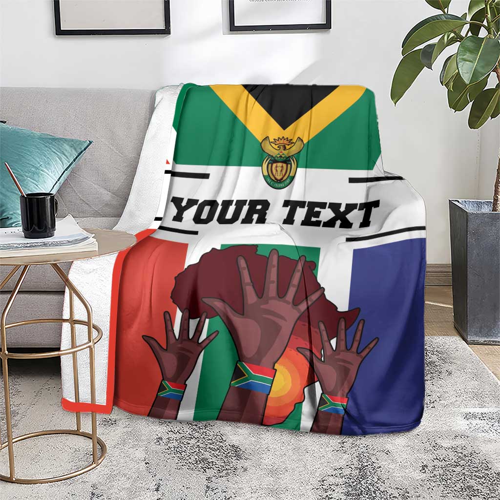 Personalized South Africa Heritage Day Blanket Flag Style
