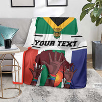 Personalized South Africa Heritage Day Blanket Flag Style