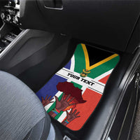 Personalized South Africa Heritage Day Car Mats Flag Style - Wonder Print Shop