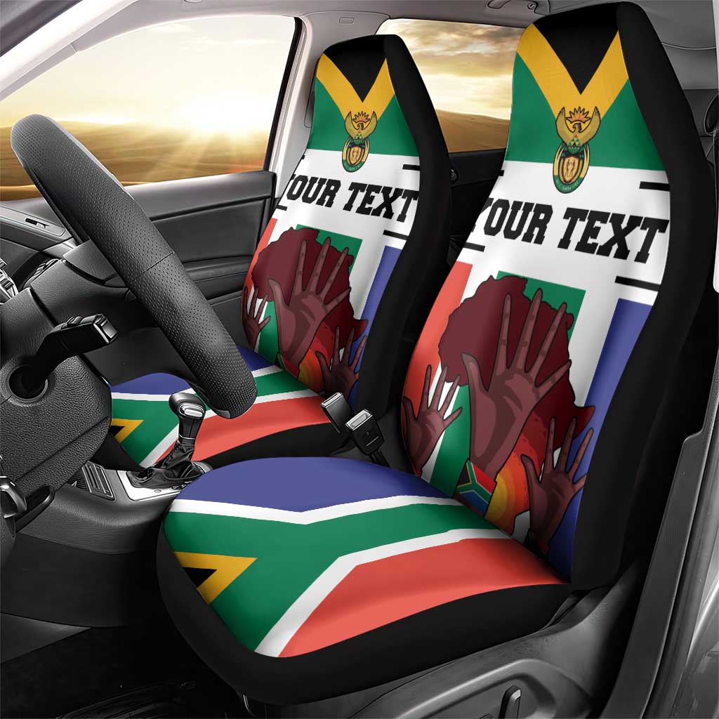 Personalized South Africa Heritage Day Car Seat Cover Flag Style - Wonder Print Shop