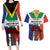 Personalized South Africa Heritage Day Couples Matching Long Sleeve Bodycon Dress and Hawaiian Shirt Flag Style - Wonder Print Shop