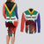 Personalized South Africa Heritage Day Couples Matching Long Sleeve Bodycon Dress and Long Sleeve Button Shirt Flag Style - Wonder Print Shop