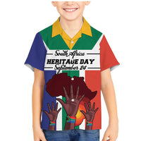 Personalized South Africa Heritage Day Family Matching Mermaid Dress and Hawaiian Shirt Flag Style - Wonder Print Shop