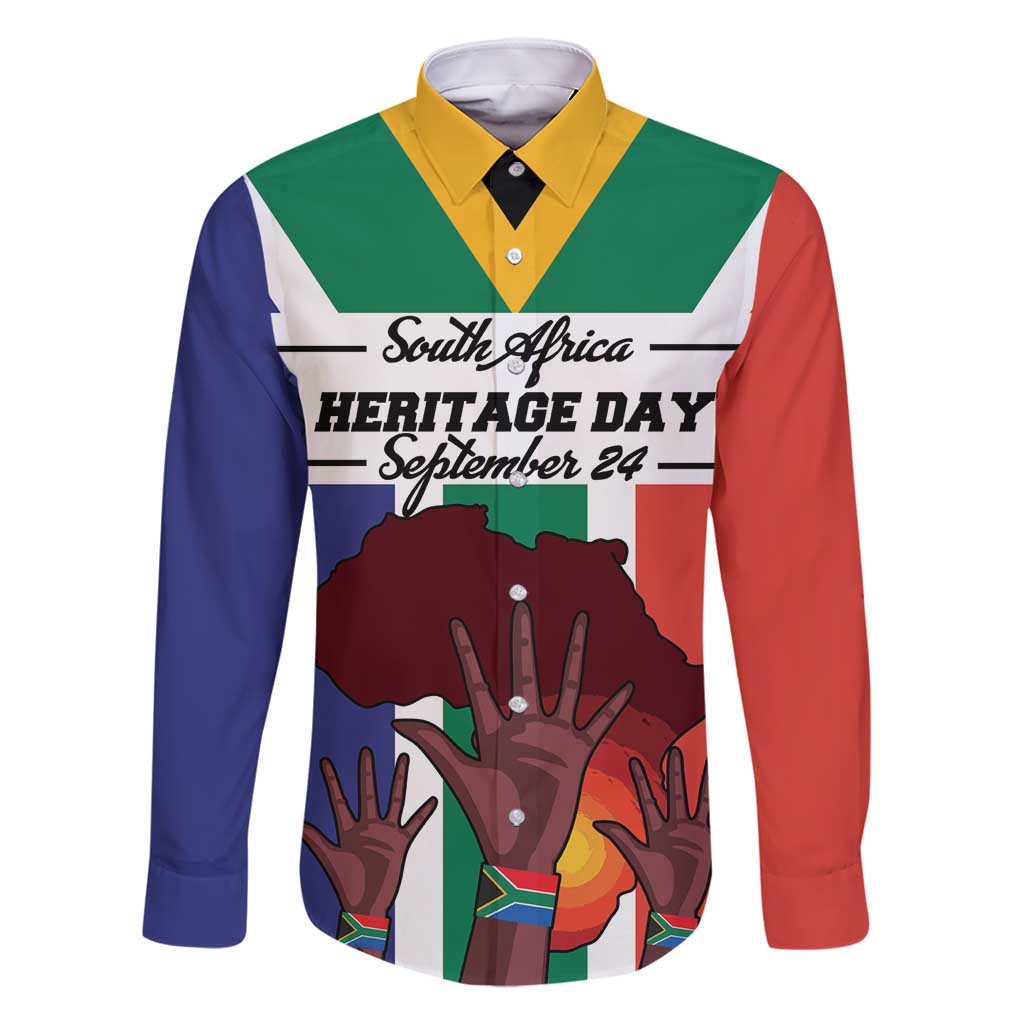 Personalized South Africa Heritage Day Family Matching Off Shoulder Maxi Dress and Hawaiian Shirt Flag Style - Wonder Print Shop