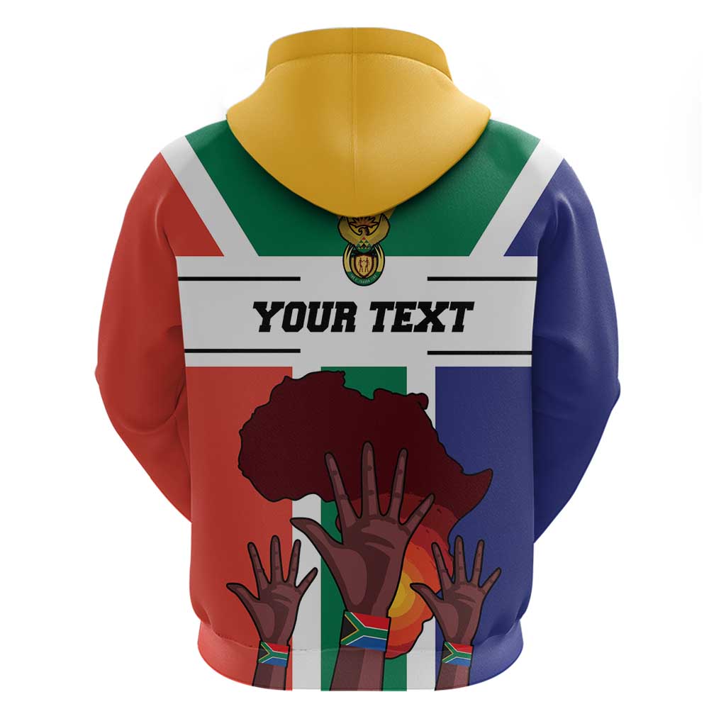 Personalized South Africa Heritage Day Hoodie Flag Style - Wonder Print Shop