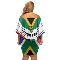 Personalized South Africa Heritage Day Off Shoulder Short Dress Flag Style - Wonder Print Shop