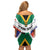 Personalized South Africa Heritage Day Off Shoulder Short Dress Flag Style - Wonder Print Shop