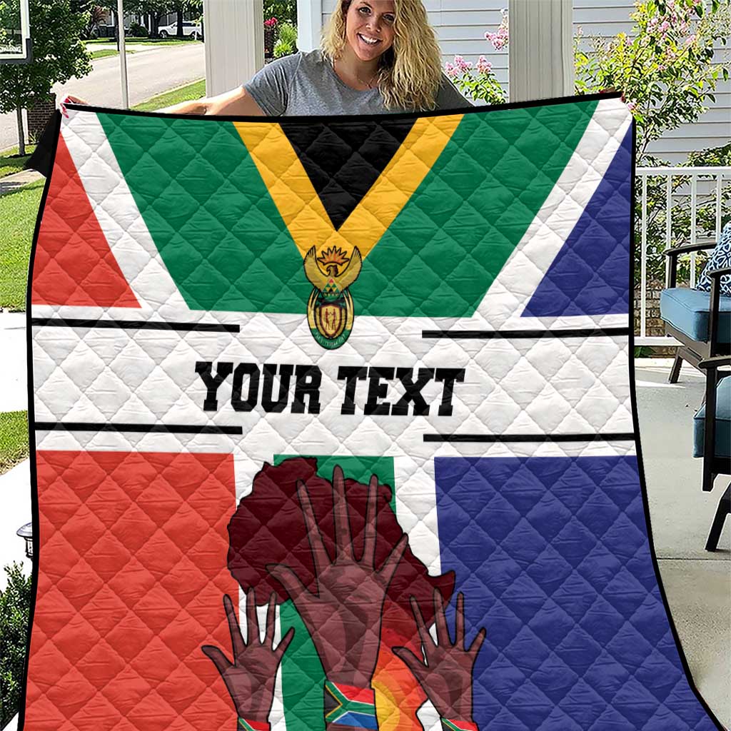 Personalized South Africa Heritage Day Quilt Flag Style - Wonder Print Shop