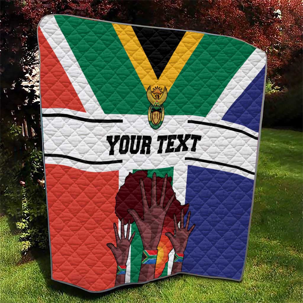Personalized South Africa Heritage Day Quilt Flag Style - Wonder Print Shop