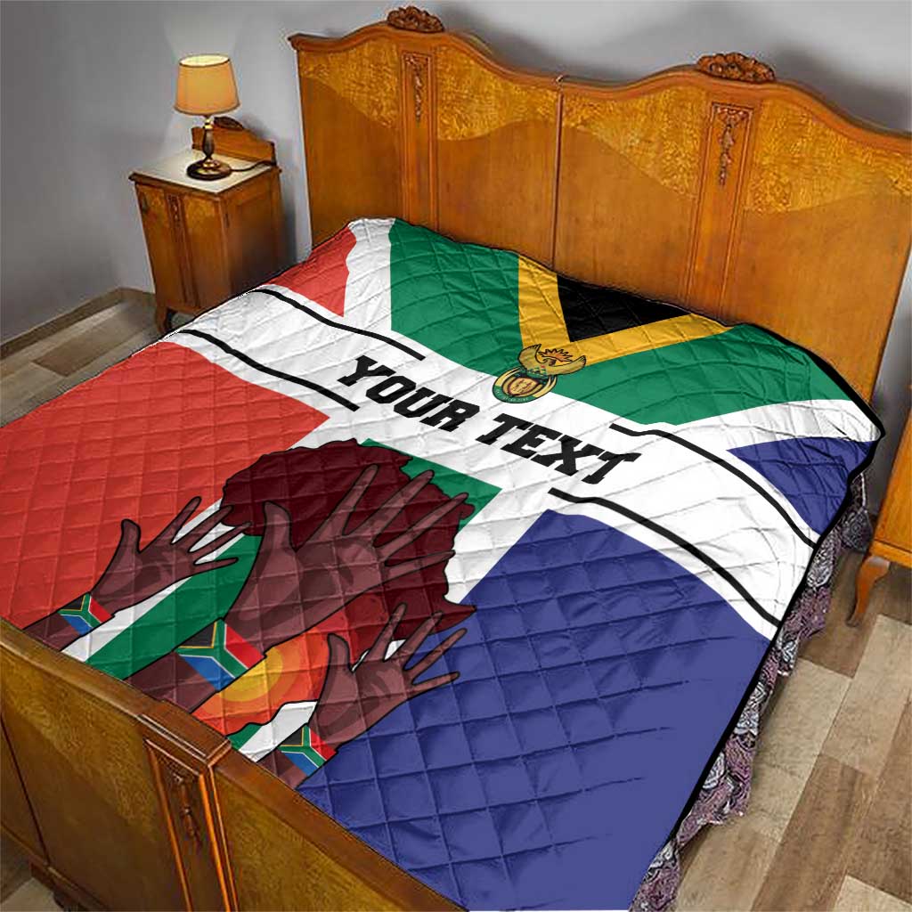 Personalized South Africa Heritage Day Quilt Flag Style - Wonder Print Shop