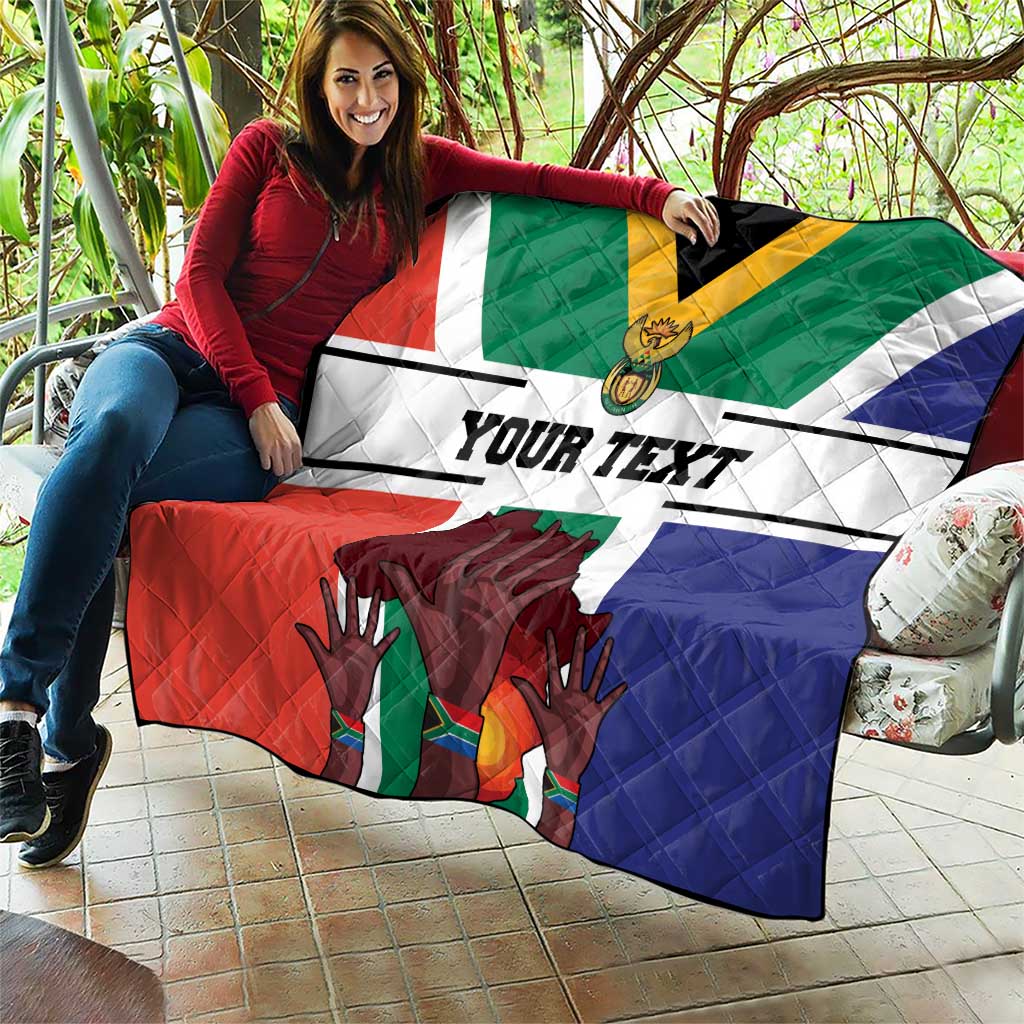 Personalized South Africa Heritage Day Quilt Flag Style - Wonder Print Shop