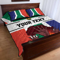 Personalized South Africa Heritage Day Quilt Bed Set Flag Style - Wonder Print Shop