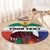 Personalized South Africa Heritage Day Round Carpet Flag Style